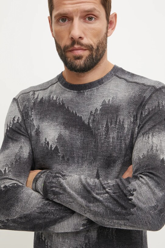 Odzież Smartwool longsleeve funkcyjny Classic Thermal Merino SW016350 szary
