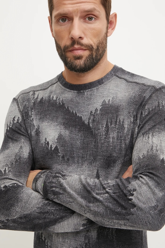 Odzież Smartwool longsleeve funkcyjny Classic Thermal Merino SW016350 szary