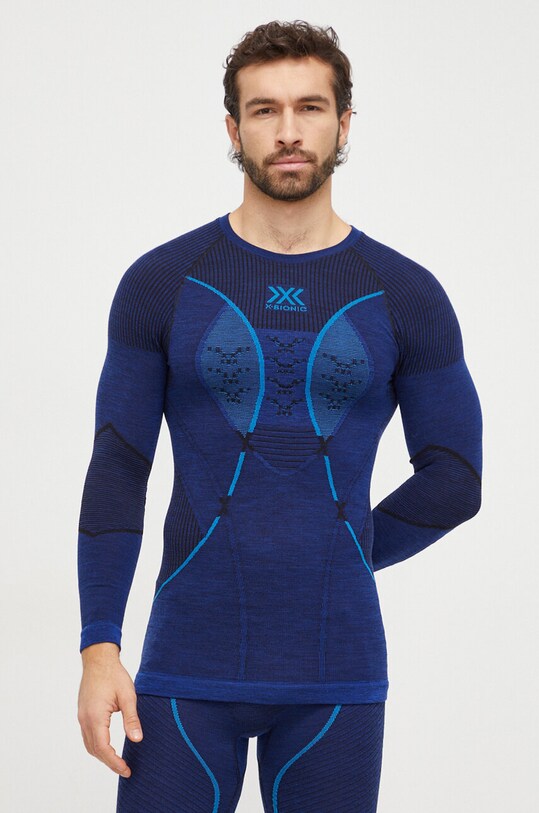 Ισοθερμικό μακρυμάνικο X-Bionic Merino 4.0 χειμερινά σπόρ σκούρο μπλε cl.WT06W23M