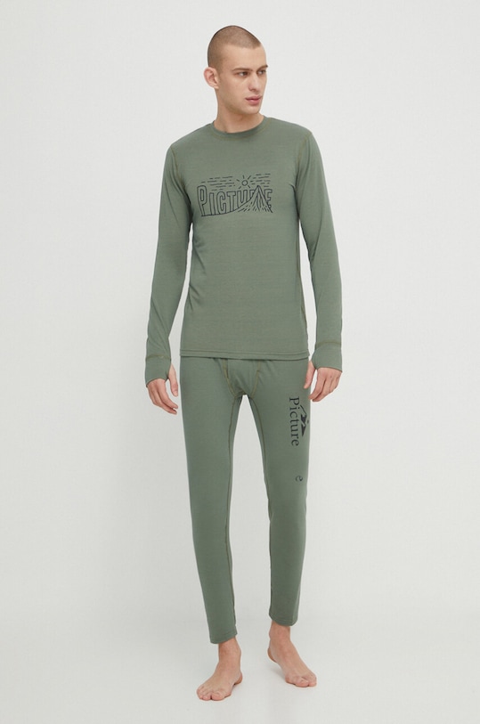 Funkčné tričko s dlhým rukávom Picture Nangha MTS1072 zelená AW23