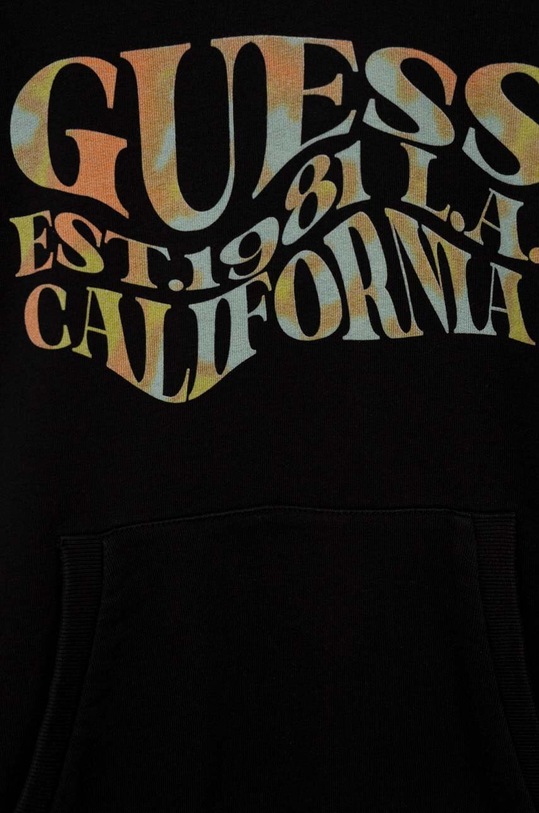 Αγορίστικα Παιδική βαμβακερή μπλούζα Guess L3YQ05.KA6R3.9BYX μαύρο