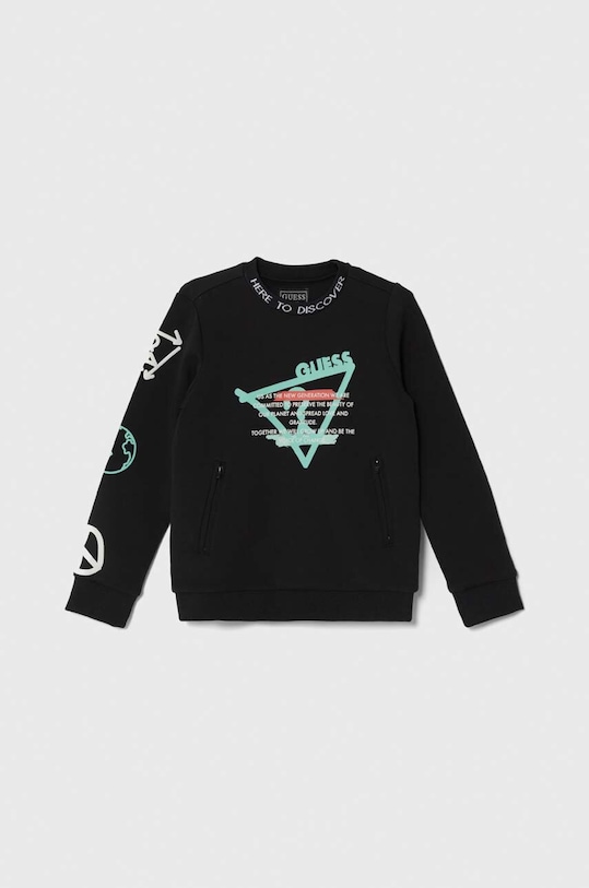 Guess bluza dziecięca L3YQ07.FL03S.9BYX czarny AW23