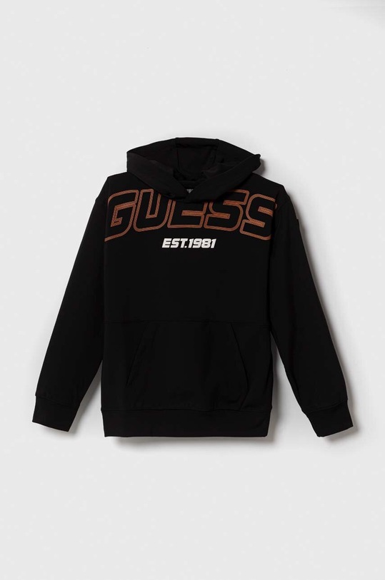 Detská mikina Guess s elastanom čierna L3YQ25.KA5N0.9BYX