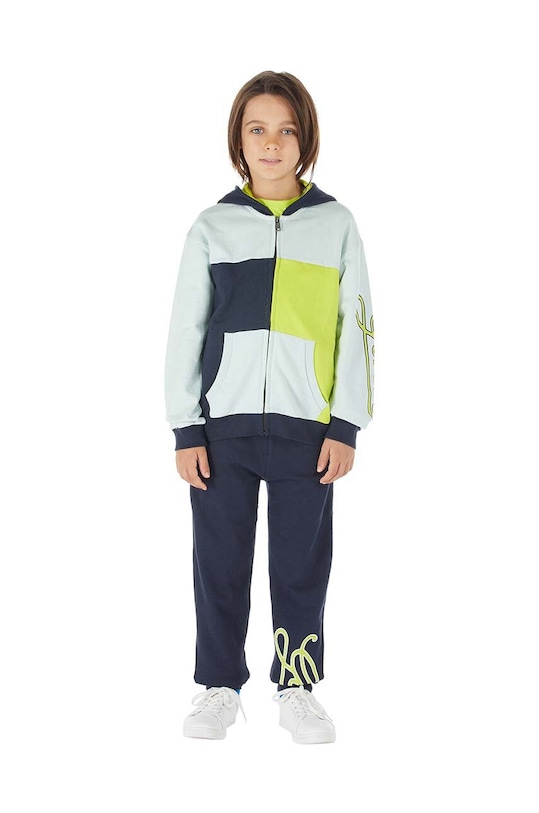 Хлопковая кофта Guess узор зелёный L3YQ28.KA6R3.9BYX