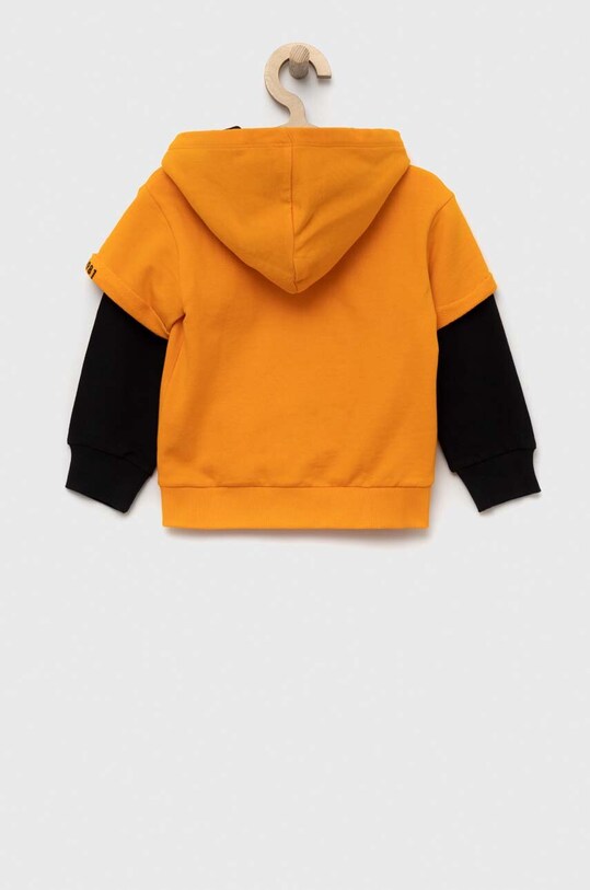 Detská bavlnená mikina Guess N3YQ00.KA6R3.9BYX oranžová AW23