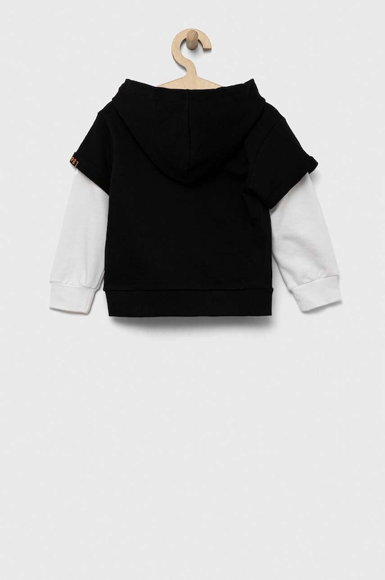 Detská bavlnená mikina Guess N3YQ00.KA6R3.9BYX čierna AW23