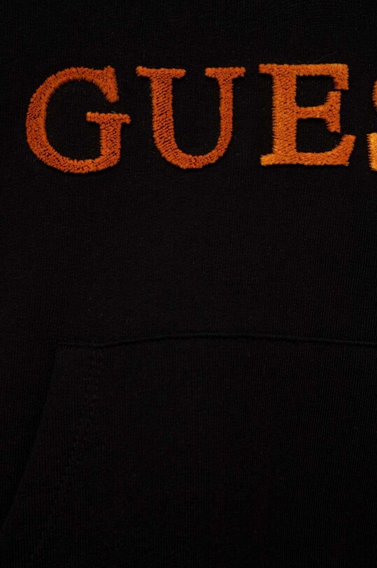 Мальчик Детская хлопковая кофта Guess N3YQ00.KA6R3.9BYX чёрный