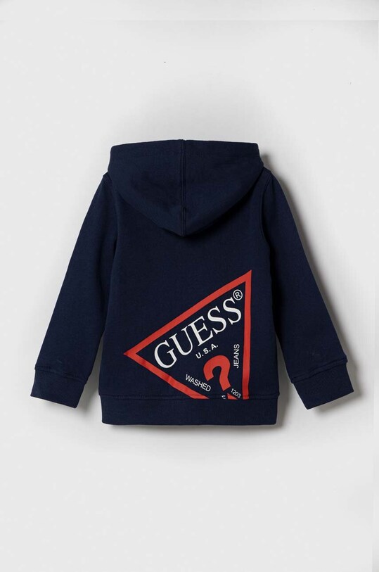 Guess bluza bawełniana dziecięca N3YQ07.KAUG0.9BYX granatowy AW23