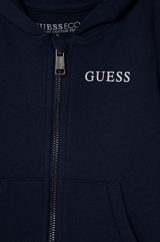 Dječaci Dječja pamučna dukserica Guess N3YQ07.KAUG0.9BYX mornarsko plava