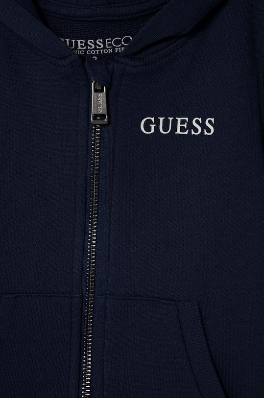 Dječaci Dječja pamučna dukserica Guess N3YQ07.KAUG0.9BYX mornarsko plava