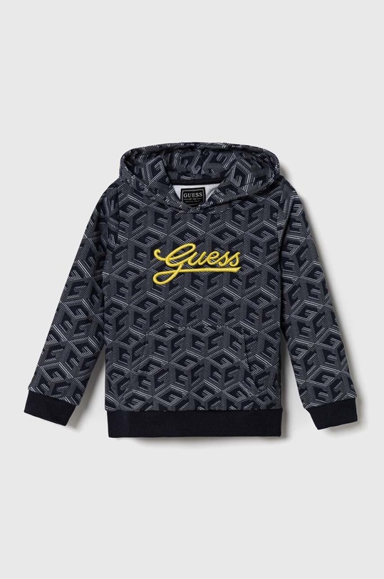 Guess bluza bawełniana dziecięca z kapturem granatowy N3YQ09.KA6R3.9BYX