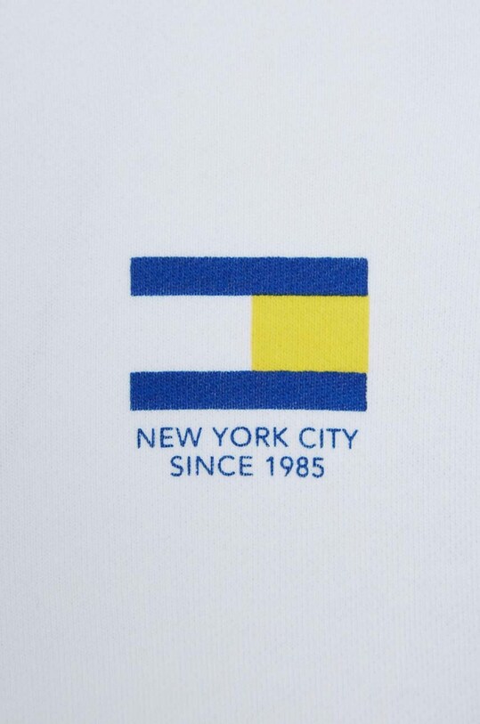 Παιδική βαμβακερή μπλούζα Tommy Hilfiger λευκό KB0KB08291.128.176.9BYX