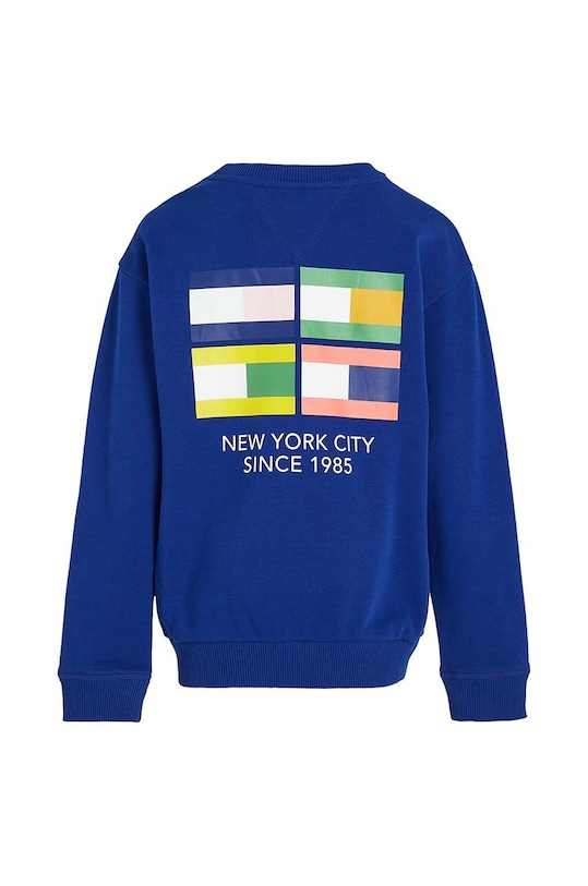 CHLAPEC Dětská bavlněná mikina Tommy Hilfiger KB0KB08291.128.176.9BYX modrá