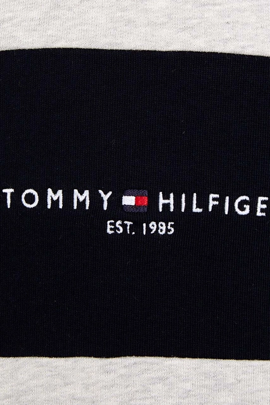 Dječja pamučna dukserica Tommy Hilfiger siva KB0KB08385.74.122.9BYX