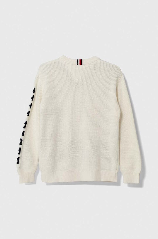 Tommy Hilfiger sweter bawełniany dziecięcy KB0KB08364.128.176.9BYX biały AW23