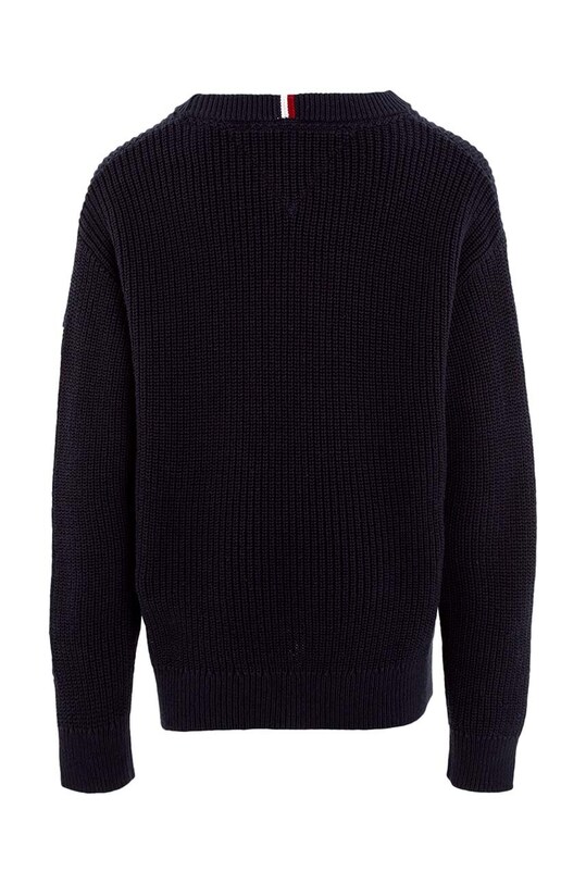 Băieți Tommy Hilfiger pulover de bumbac pentru copii KB0KB08364.128.176.9BYX bleumarin