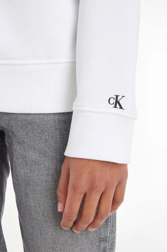 Detská mikina Calvin Klein Jeans IB0IB01688.9BYX biela