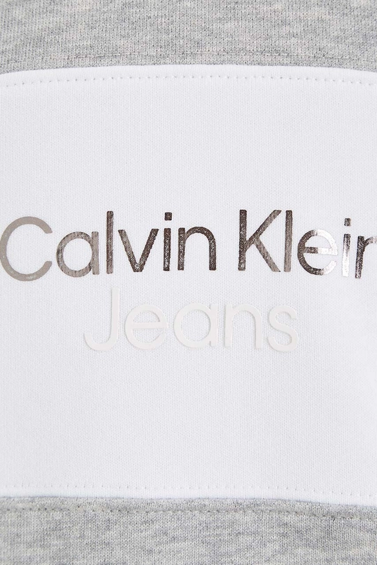 Calvin Klein Jeans bluza bawełniana dziecięca szary IB0IB01892.9BYX