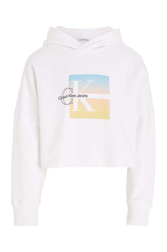 Дитяча бавовняна кофта Calvin Klein Jeans IG0IG02022.9BYX білий AW23