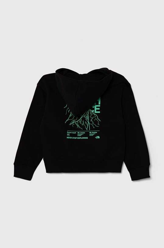 Детски суичър The North Face B MOUNTAIN LINE HOODIE NF0A8599 черен AW23