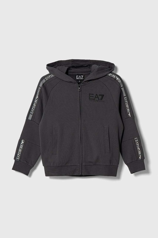 EA7 Emporio Armani bluza dziecięca z kapturem szary 6RBM63.BJEXZ