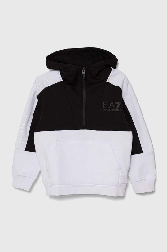 EA7 Emporio Armani bluza dziecięca z kapturem biały 6RBM67.BJEXZ