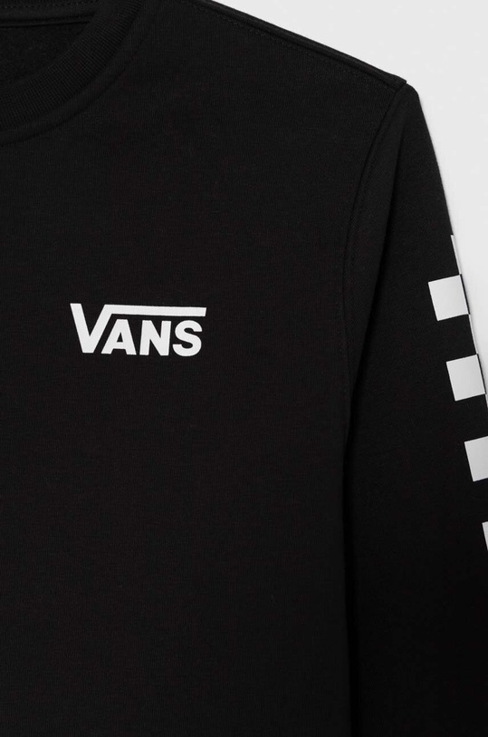 CHLAPEC Dětská mikina Vans EXPOSITION CHECK CREW VN0008CBBLK1 VN0008CB černá