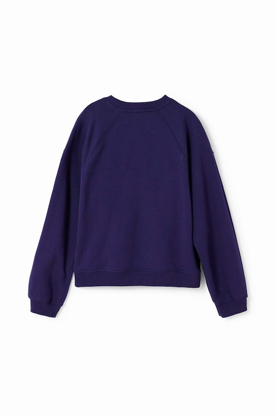 CHLAPEC Dětská bavlněná mikina Desigual 23WBSK03 námořnická modř