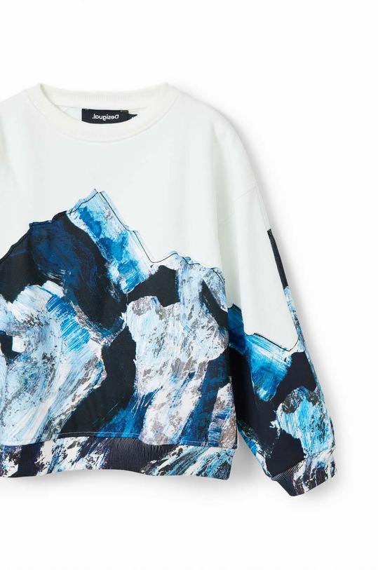 Desigual bluza bawełniana dziecięca niebieski 23WBSK06