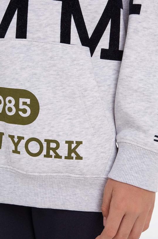 Dětská mikina Tommy Hilfiger KB0KB08498.128.176.9BYX šedá