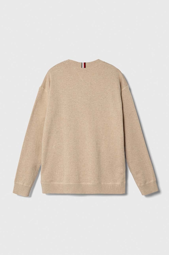 Tommy Hilfiger sweter bawełniany dziecięcy KB0KB08509.128.176.9BYX beżowy AW23