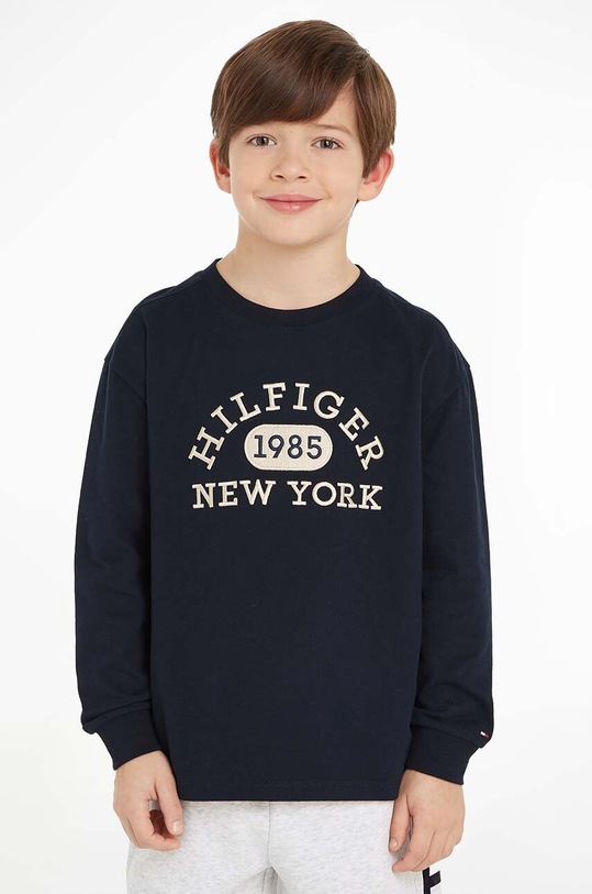 Blúzka Tommy Hilfiger nášivka čierna KB0KB08549.74.122.9BYX
