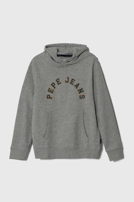 Дитяча кофта Pepe Jeans з капюшоном сірий PB581525