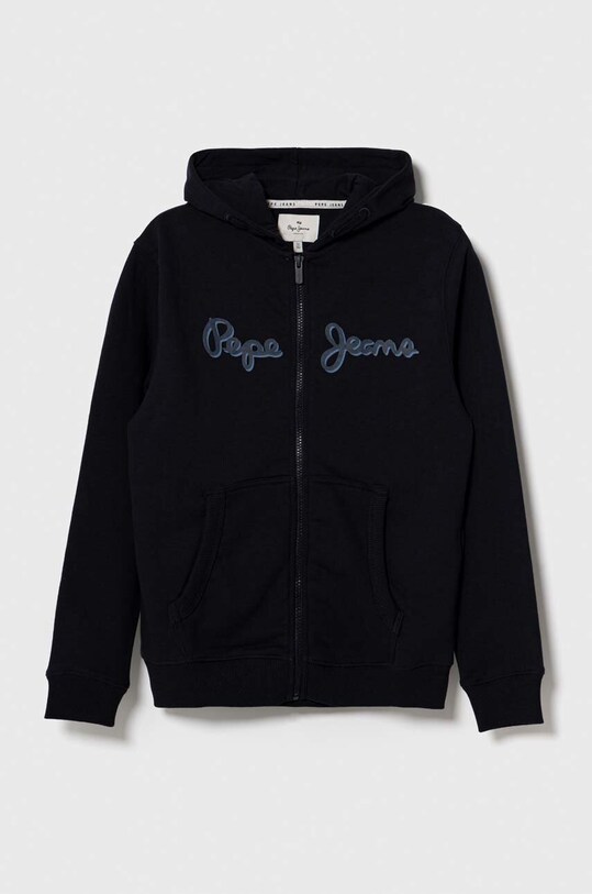 Pepe Jeans hanorac de bumbac pentru copii print bleumarin PB581534