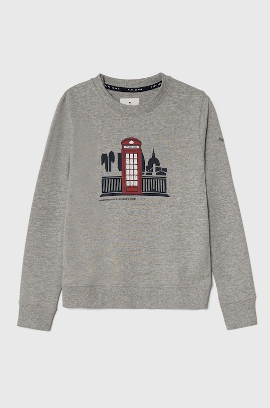 Pepe Jeans bluza copii print gri PB581528