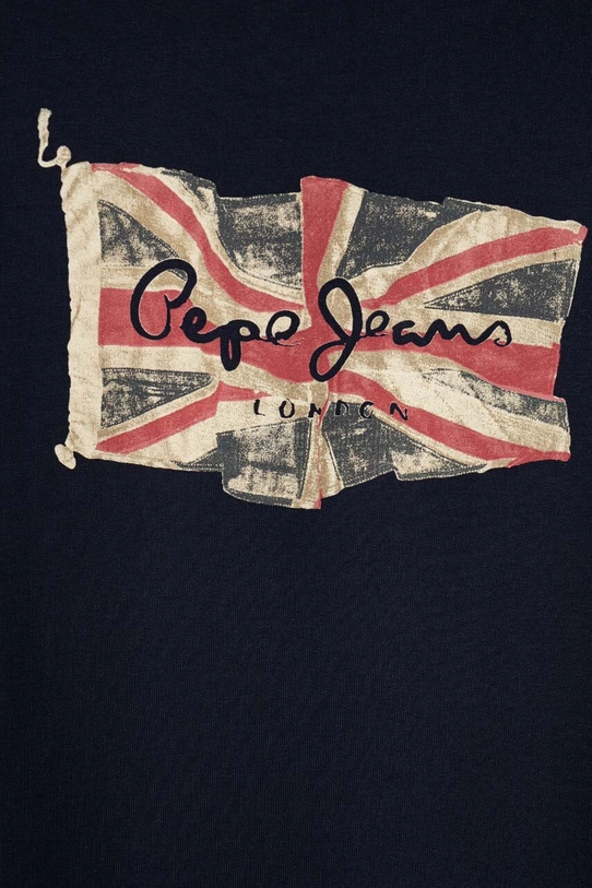 Chłopiec Pepe Jeans bluza bawełniana dziecięca PB581524 granatowy