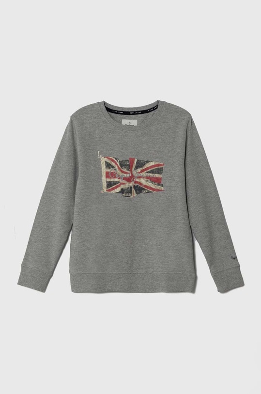 Pepe Jeans bluza bawełniana dziecięca nadruk szary PB581524