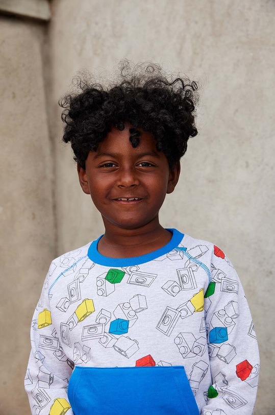 Παιδική βαμβακερή μπλούζα Lego γκρί 12010944