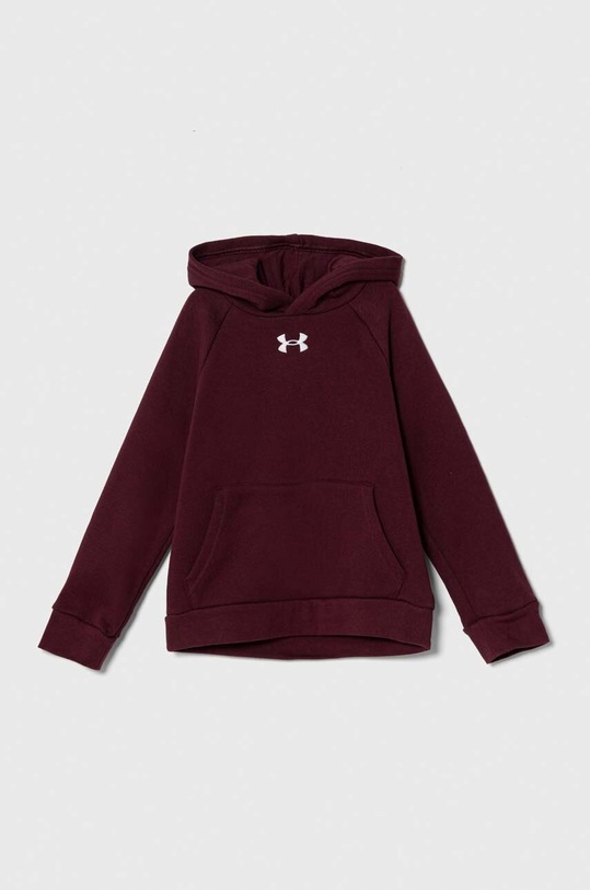 Under Armour bluza copii UA Rival Fleece imprimeu burgundia 1379792