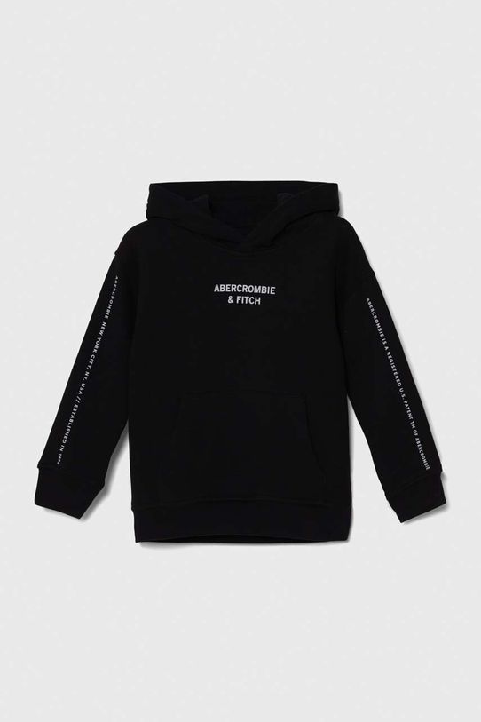 Abercrombie & Fitch bluza dziecięca z kapturem czarny KI222.3147