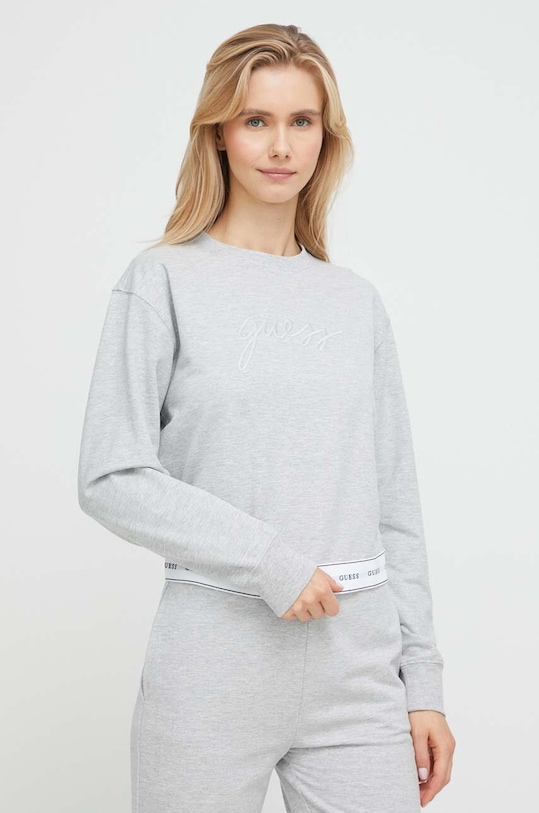 Mikina Guess nášivka šedá O3YQ01.KBS91