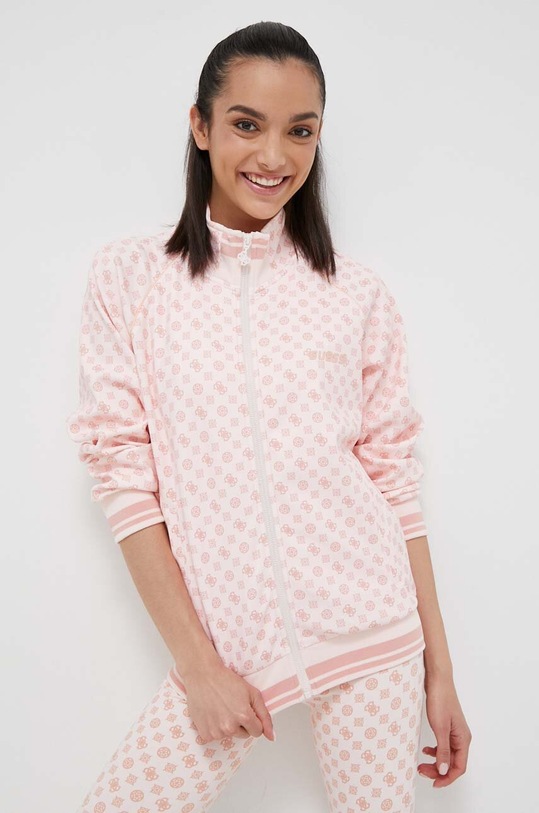 Guess bluza wzorzyste różowy V3YQ00.KB212
