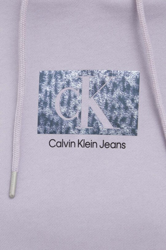 Bavlnená mikina Calvin Klein Jeans J20J221332 fialová