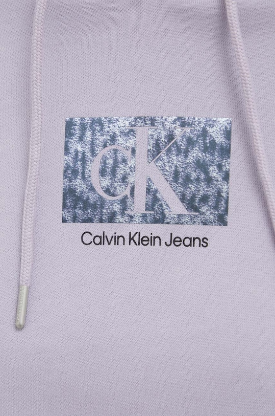 Calvin Klein Jeans bluza bawełniana J20J221332 fioletowy