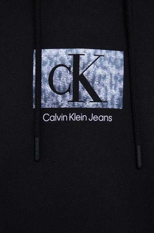 Calvin Klein Jeans hanorac de bumbac negru J20J221332