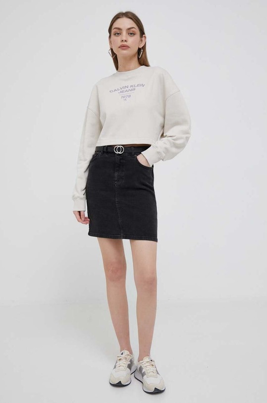 Pulover Calvin Klein Jeans J20J221334 bež AW23