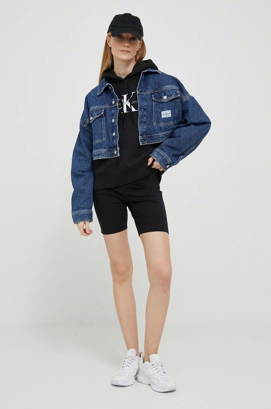 Calvin Klein Jeans bluza J20J221335 czarny AW23
