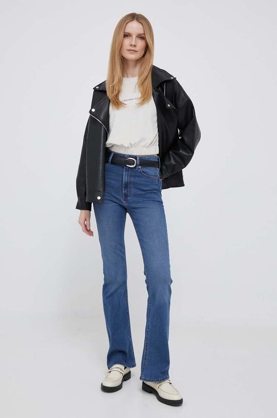 Calvin Klein Jeans bluza J20J221340 beżowy AW23