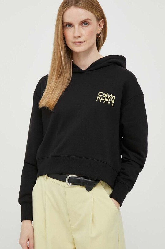 Odzież Calvin Klein Jeans bluza bawełniana J20J221657 czarny
