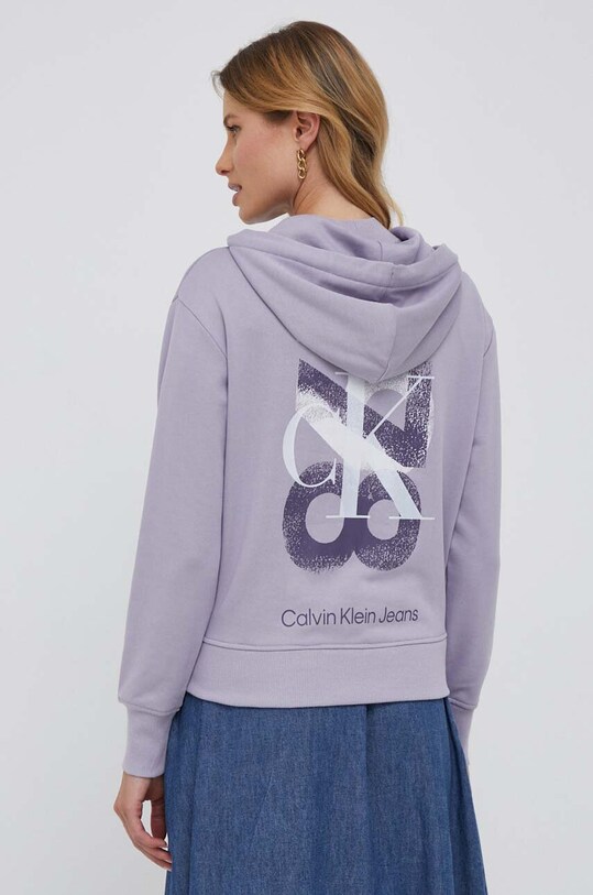 Odzież Calvin Klein Jeans bluza bawełniana J20J222171 fioletowy